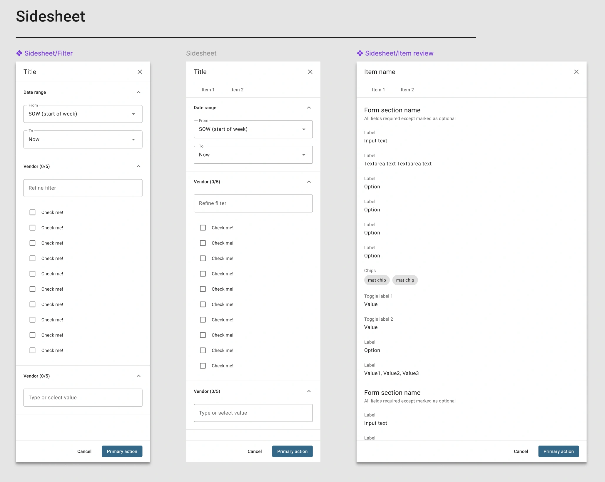 Design system: documentation and patterns